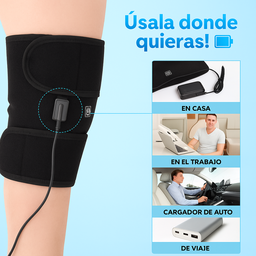 RODILLERA TÉRMICA TERAPÉUTICA + 2 RODILLERAS DE COMPRESIÓN DE REGALO 🎁