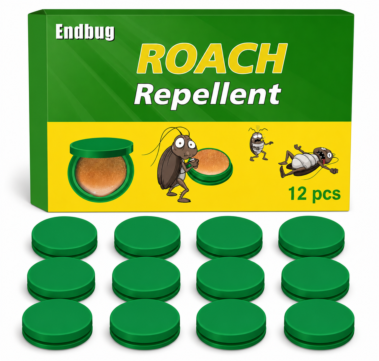 Repelente De Cucarachas Endbug 12 Pz